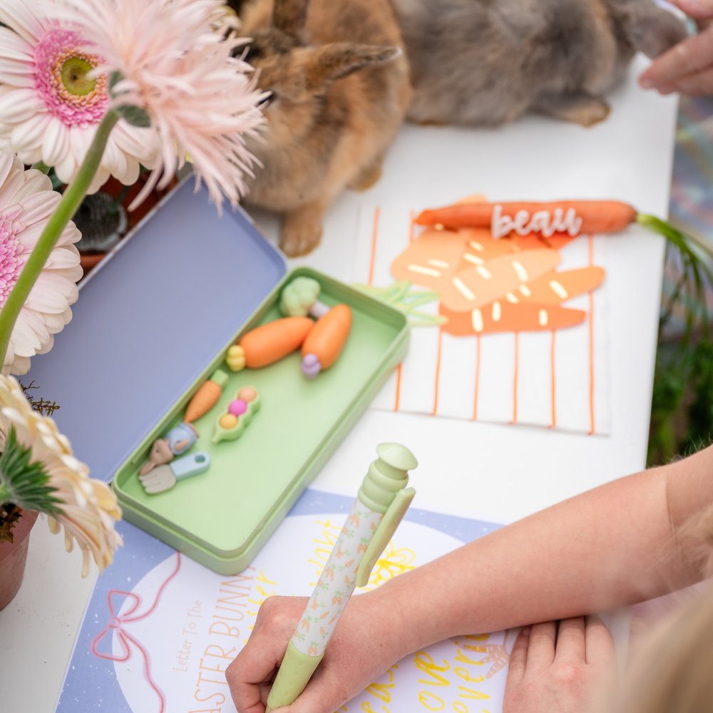 Bunnies In The Garden Eraser Set | Set of 8