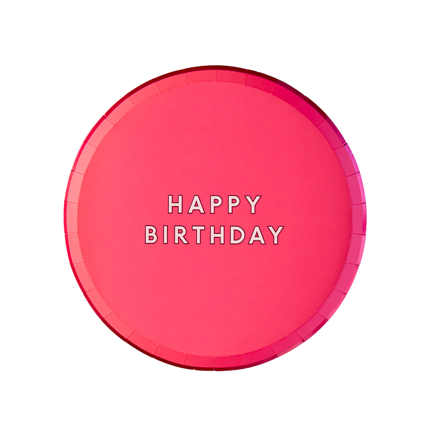 Pink Signature Happy Birthday Small Plates