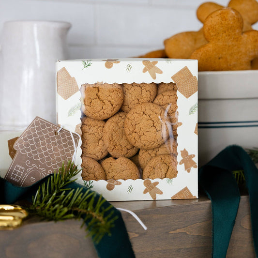 Whimsy Gingerbread Cookie Boxes | 6 count