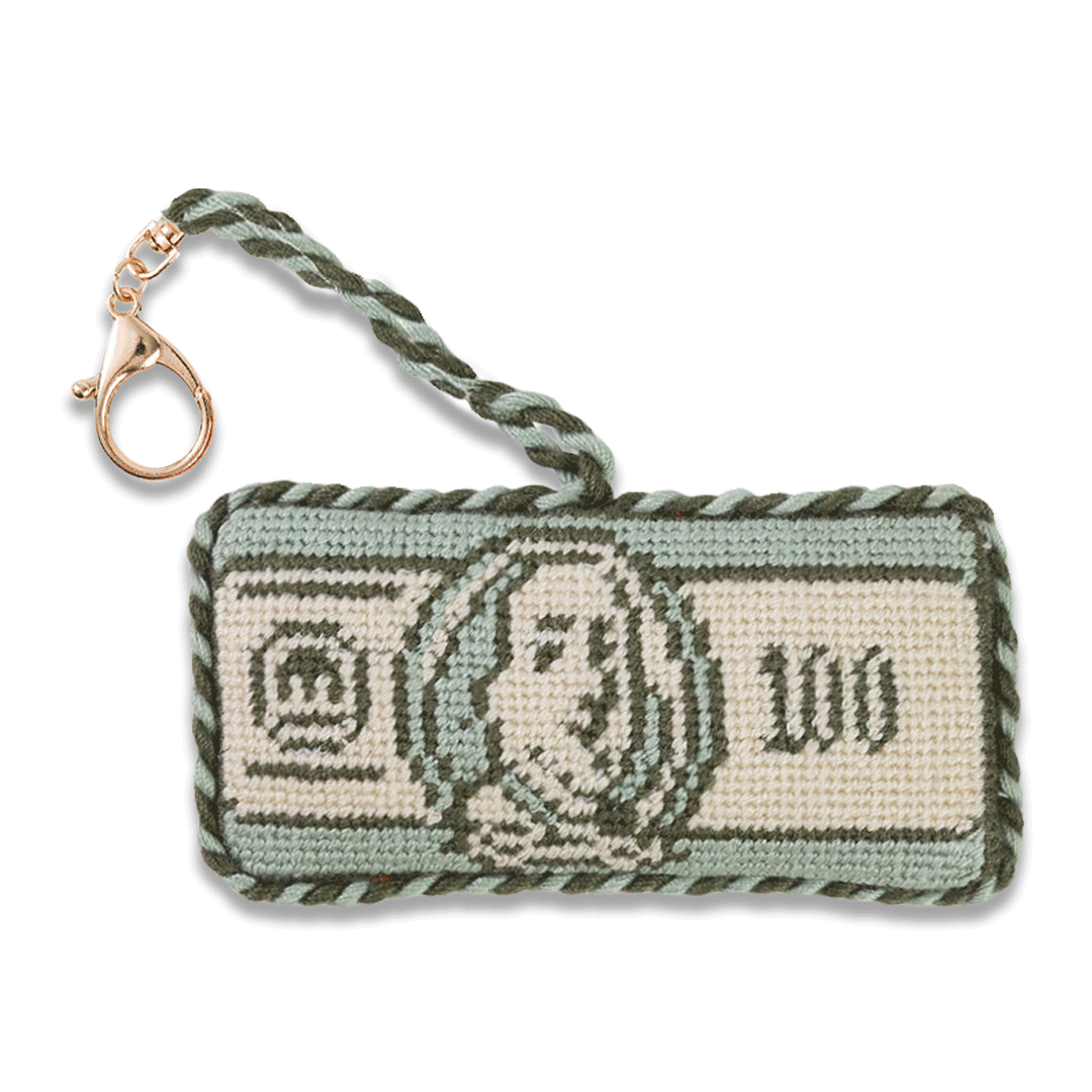 $100 Bill - Bag Charm - Porcupine Paper Co.