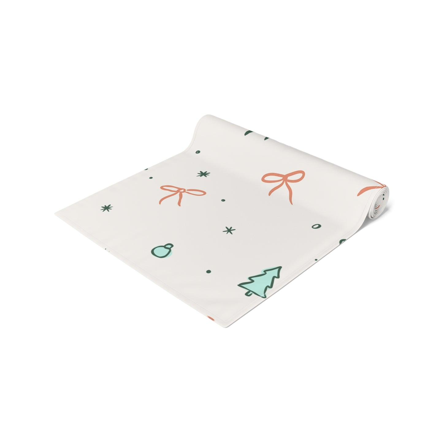 Christmas Ribbon Table Runner | 16" x 72"