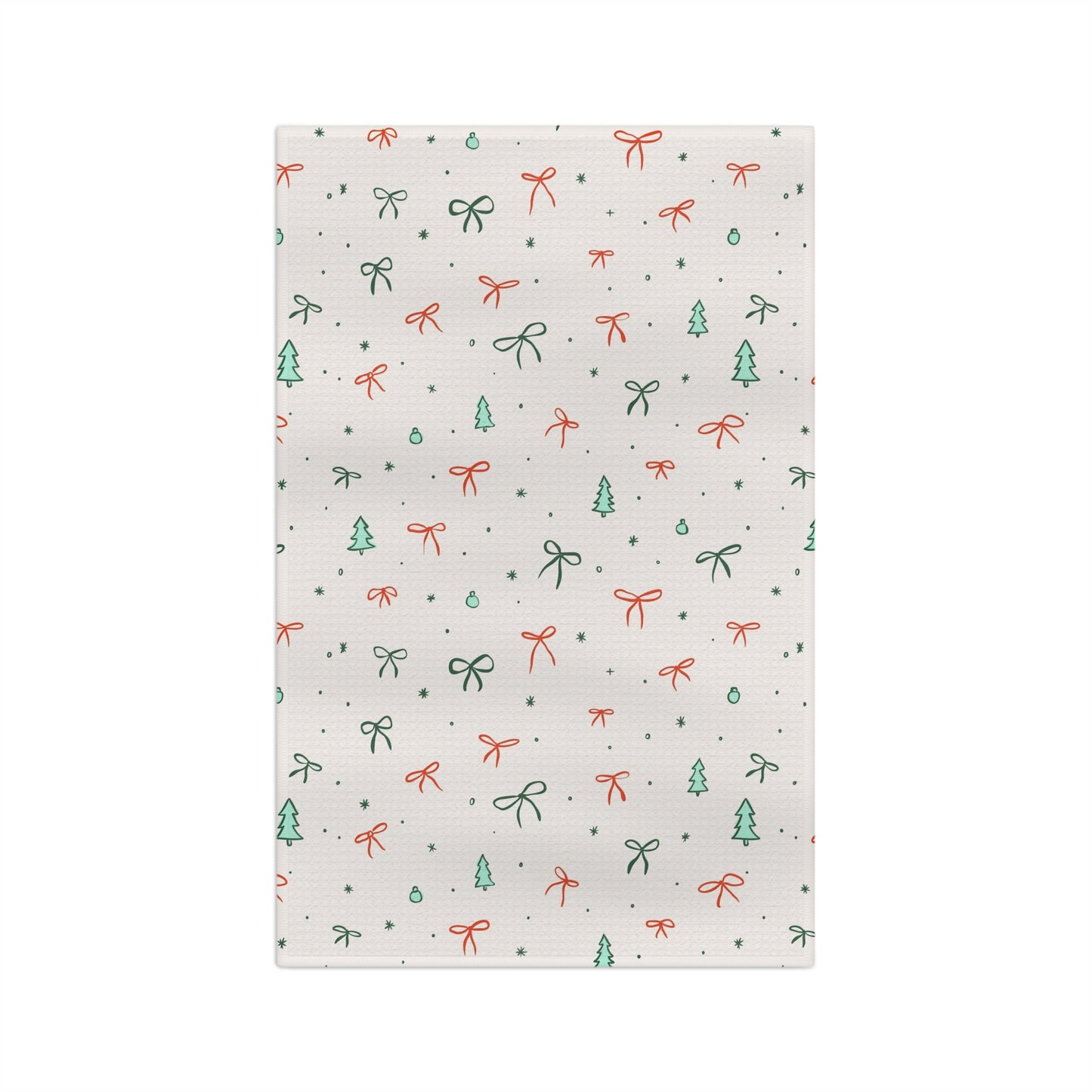 Christmas Ribbon Tea Towel