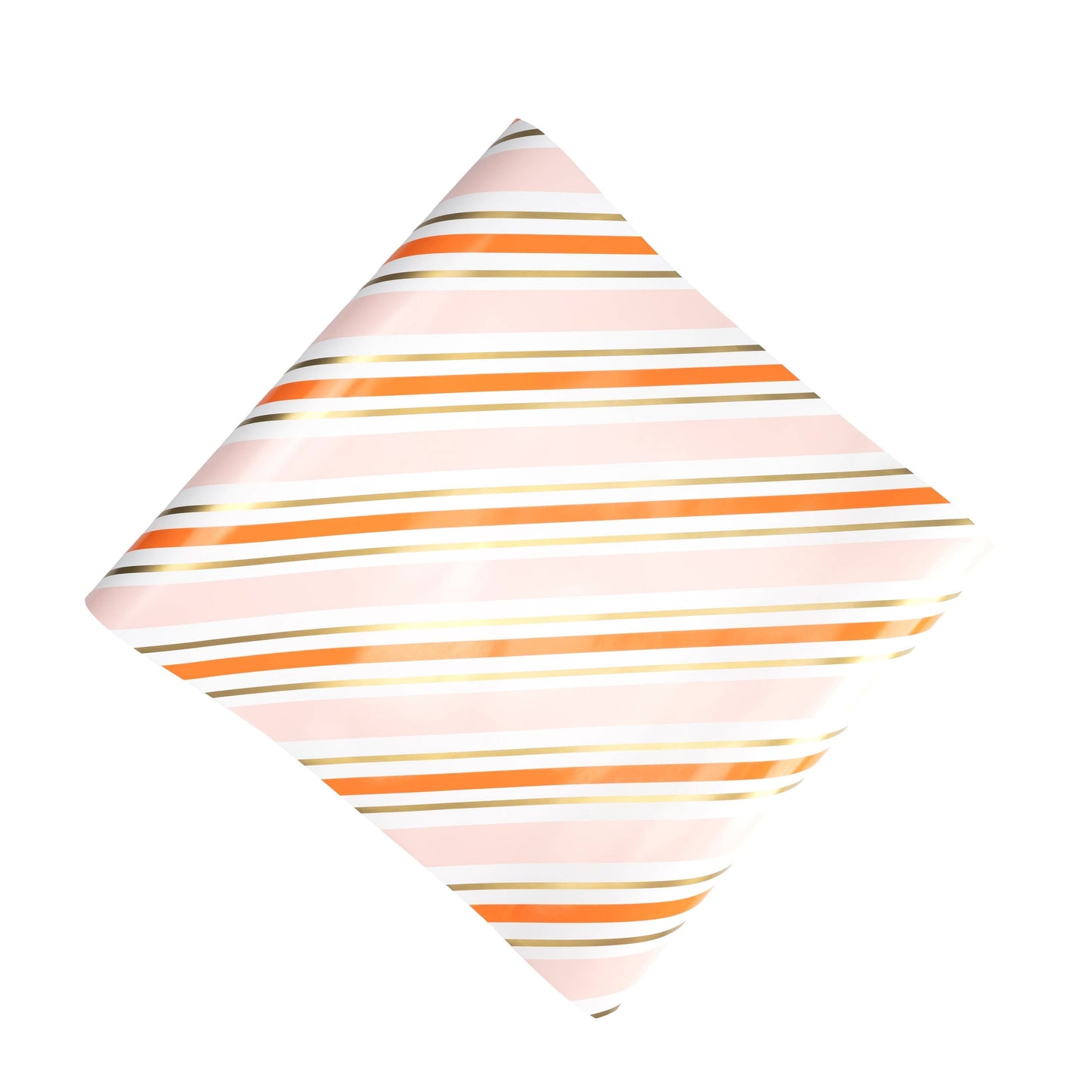 Orange and pink striped paper table runner with bold, vibrant design for festive table settings by Gatherings by Curated Paperie
