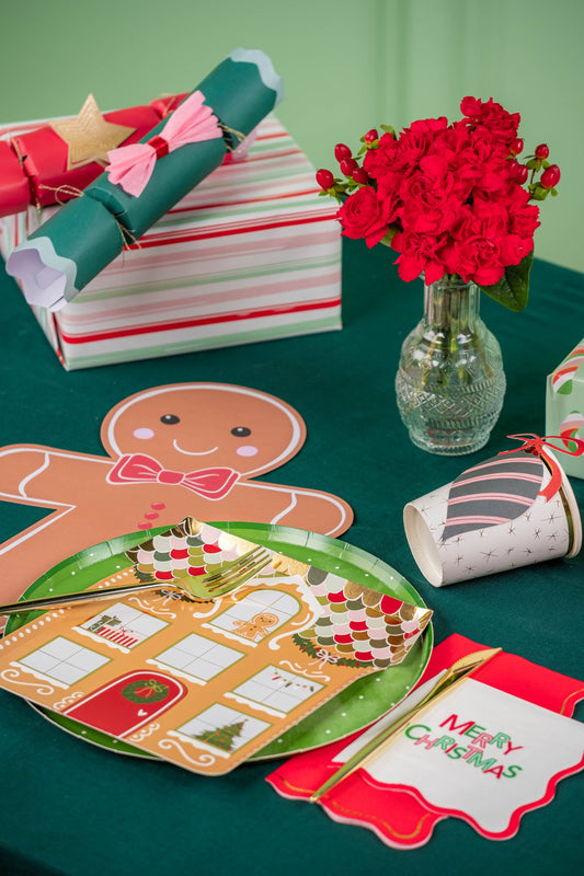 Gingerbread Man Paper Placemats | 12 count