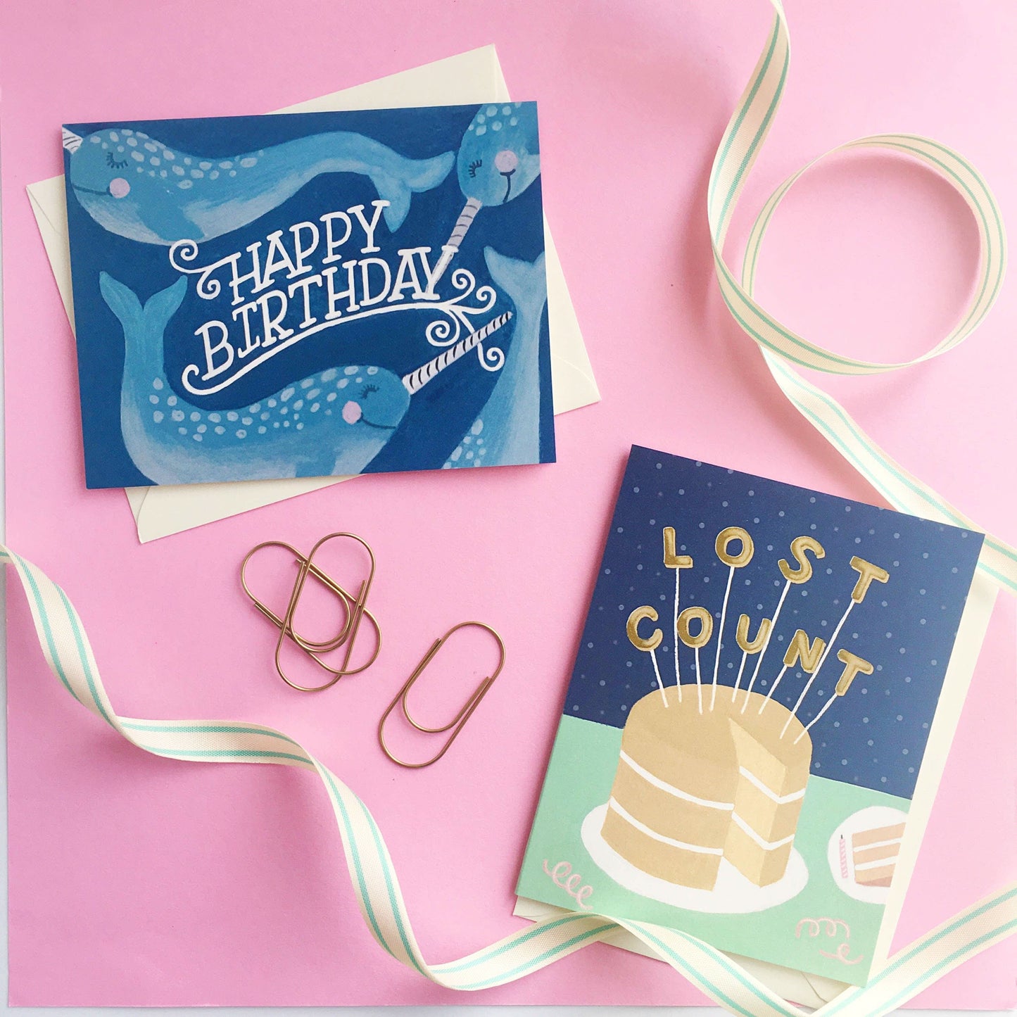 Lost Count birthday card by Slightly Stationery featuring colorful, playful illustrations for celebrating special occasions.