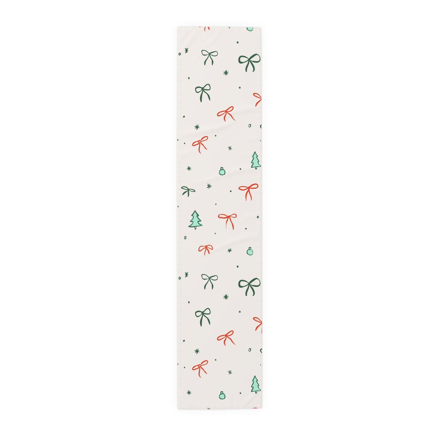 Christmas Ribbon Table Runner | 16" x 72"