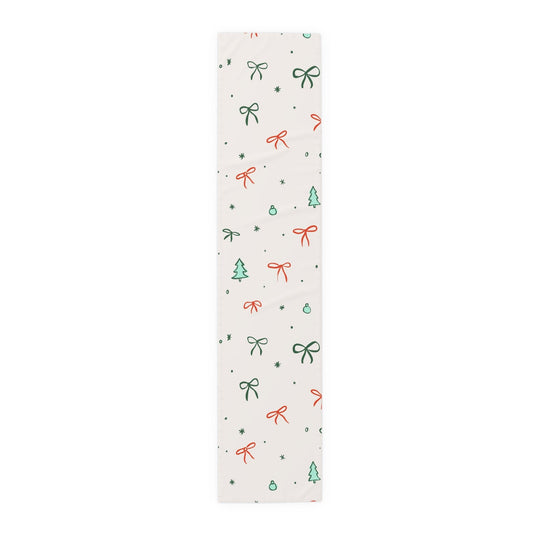 Christmas Ribbon Table Runner | 16" x 72"
