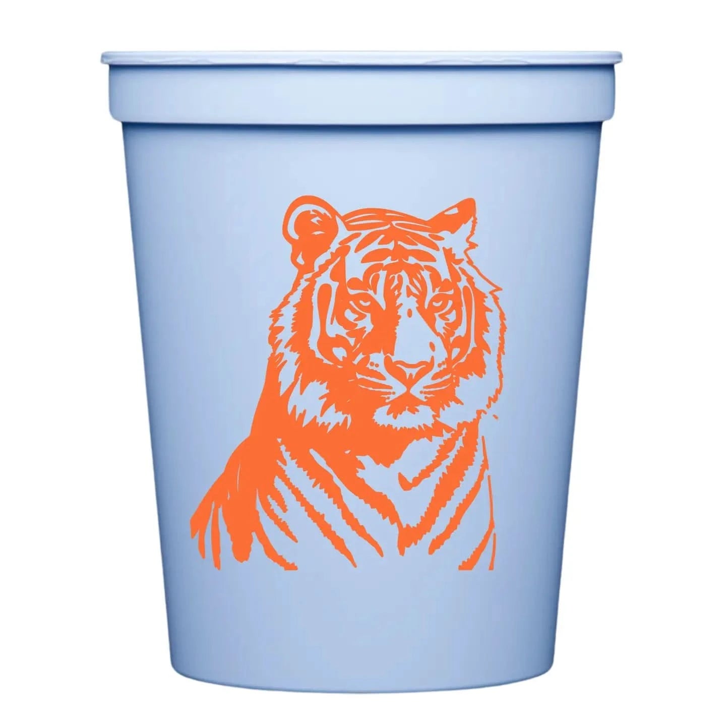 Orange Tiger Stadium Cups | Set of 10