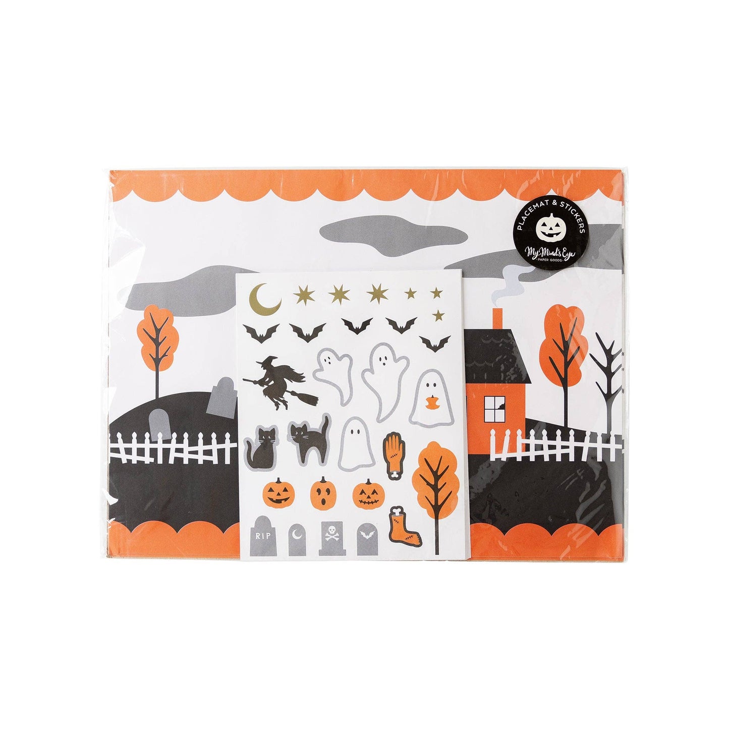 Halloween Placemat with Stickers | 12 count