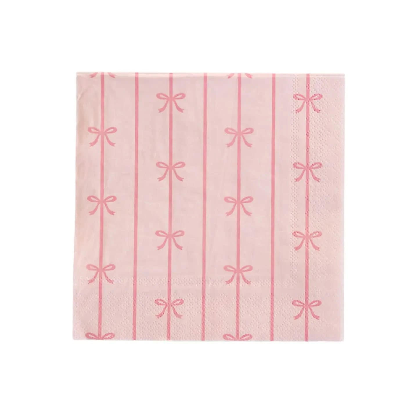 Petal Pink Signature Bow Large Napkins | 20 count - Porcupine Paper Co.