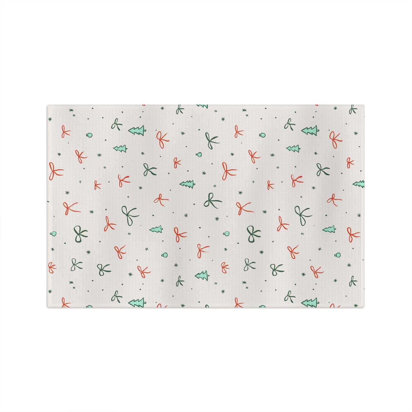 Christmas Ribbon Tea Towel