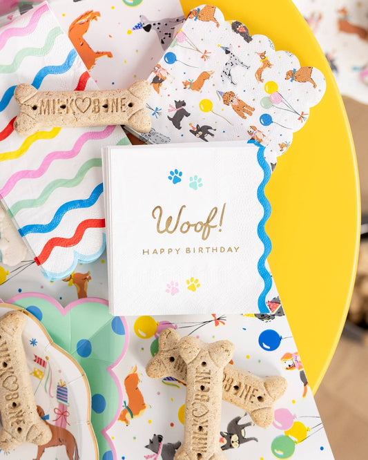 Dog Party Cocktail Napkins | Pack of 18