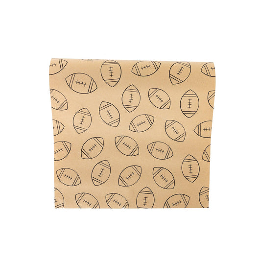 Football Kraft Table Runner | 16" x 120"