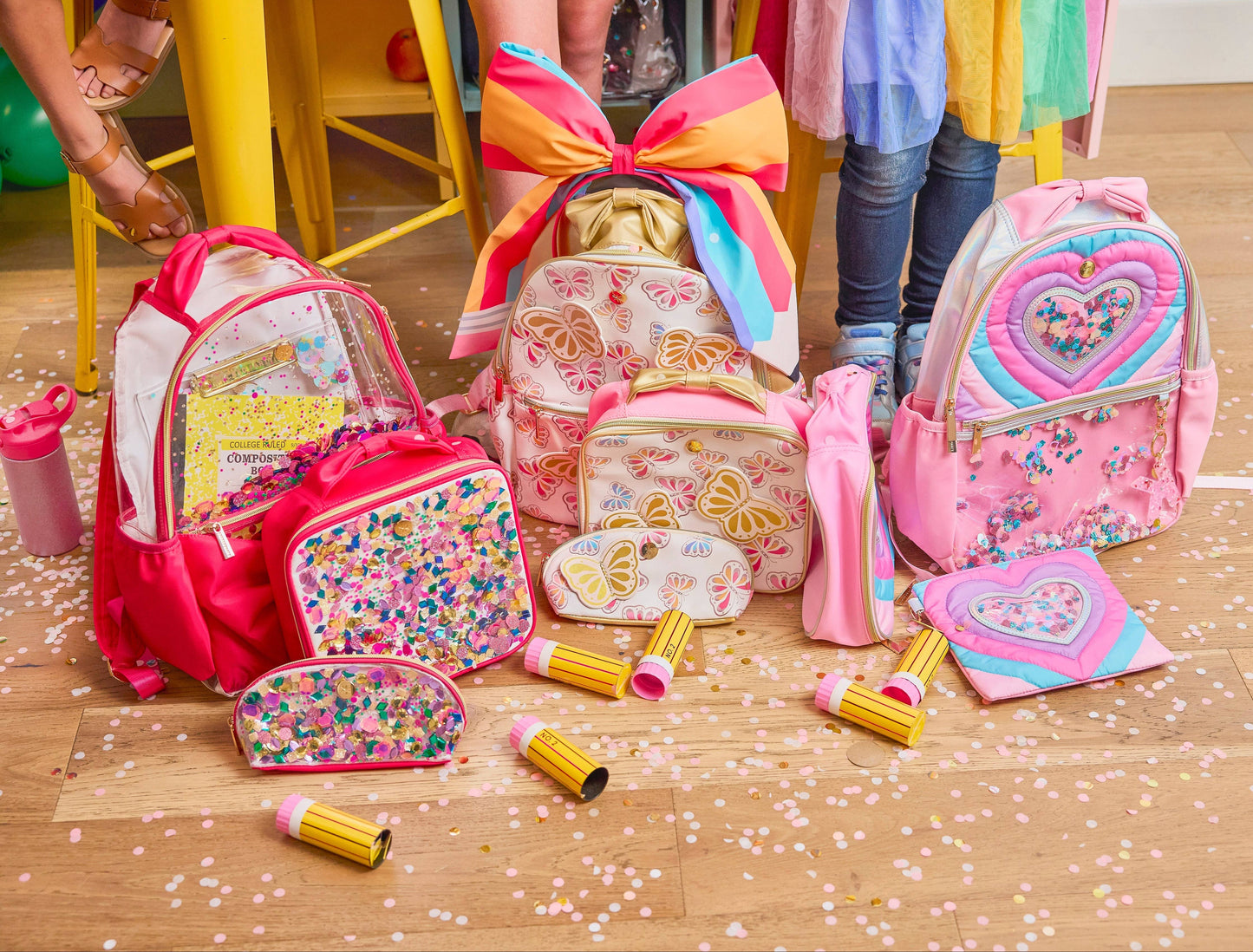 Packed Party Audrey Jewel Confetti insulated lunch box with colorful gemstone design and a secure zipper closure.