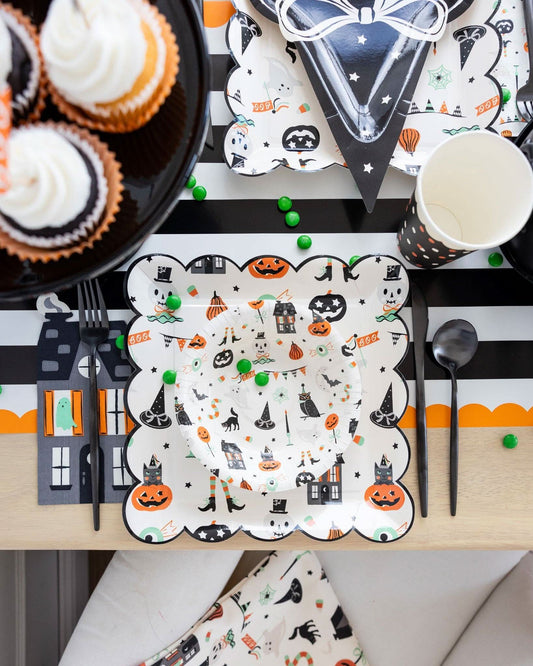 Tricks & Treats House Dinner Napkins | 24 count