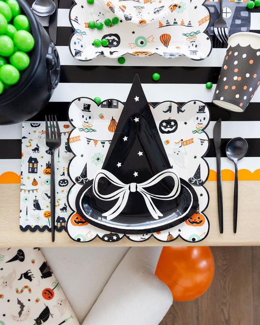 Witch Hat Shaped Paper Plates | 8 count