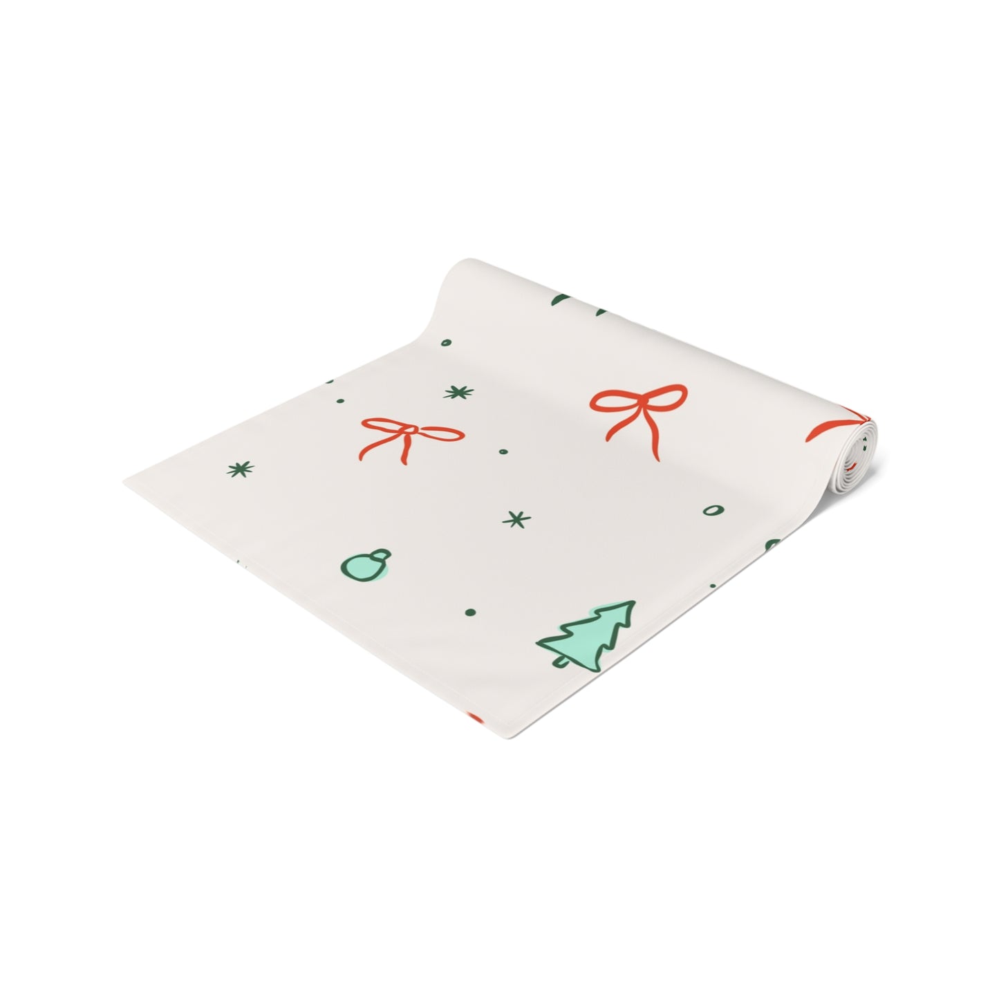 Christmas Ribbon Table Runner | 16" x 72"
