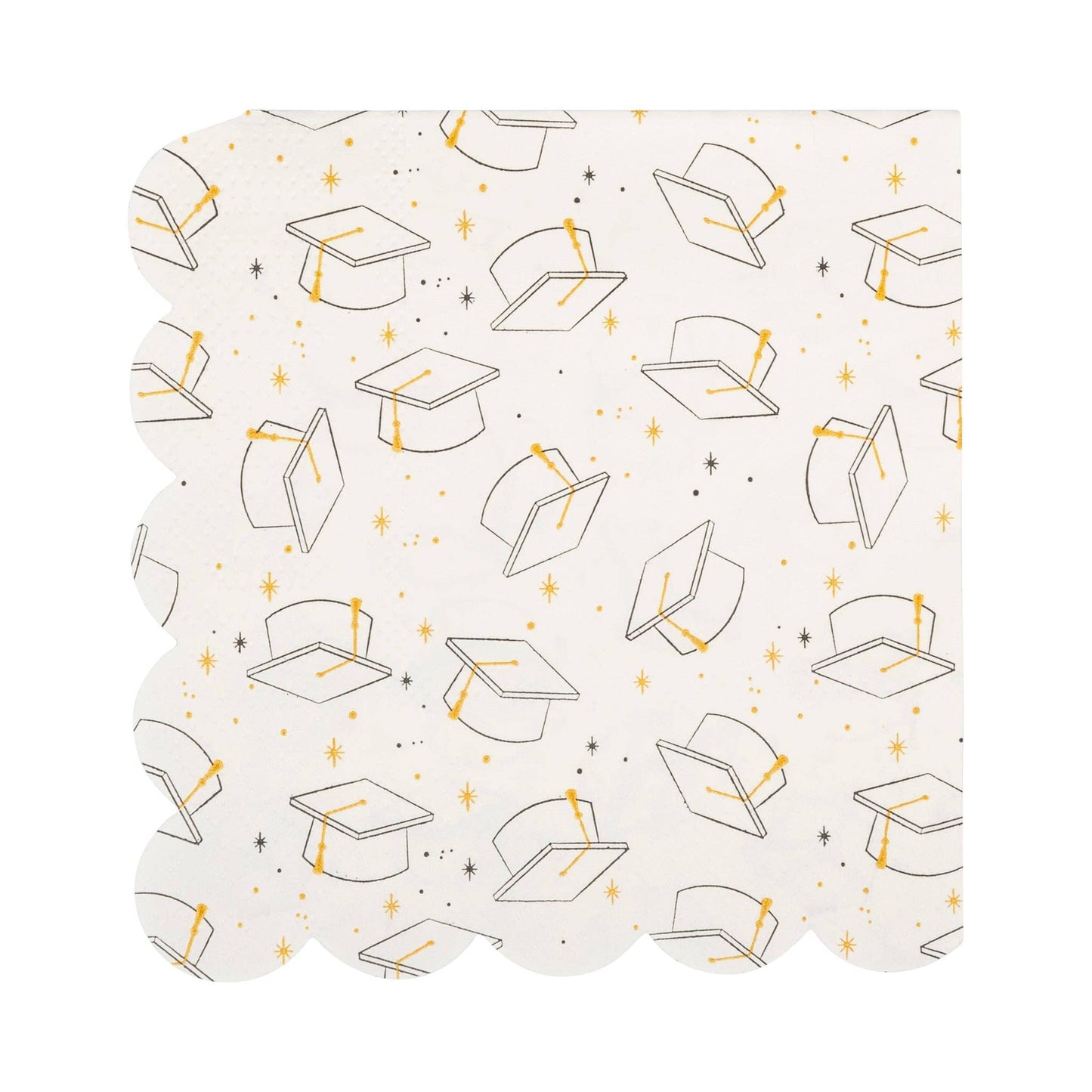 Set of 18 Grad Cap Cocktail Napkins by My Mind’s Eye featuring graduation cap design for celebratory gatherings