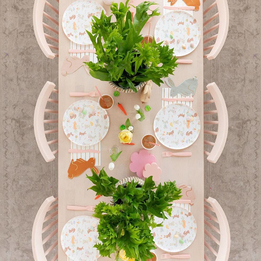 Bunnies In The Garden Large Napkins | Pack of 16 - Porcupine Paper Co.