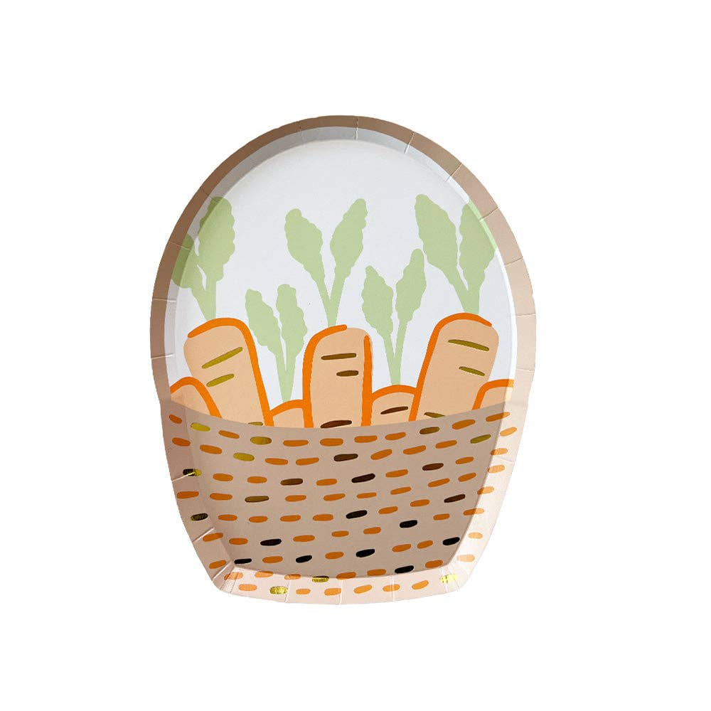 Bunnies In The Garden Small Basket Plates | Pack of 8