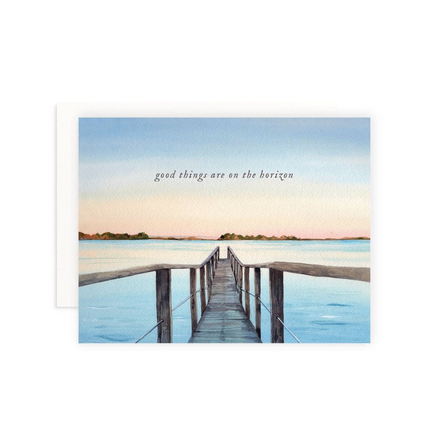 Cami Monet Good Things are on the Horizon sympathy greeting card featuring uplifting floral design and heartfelt message.