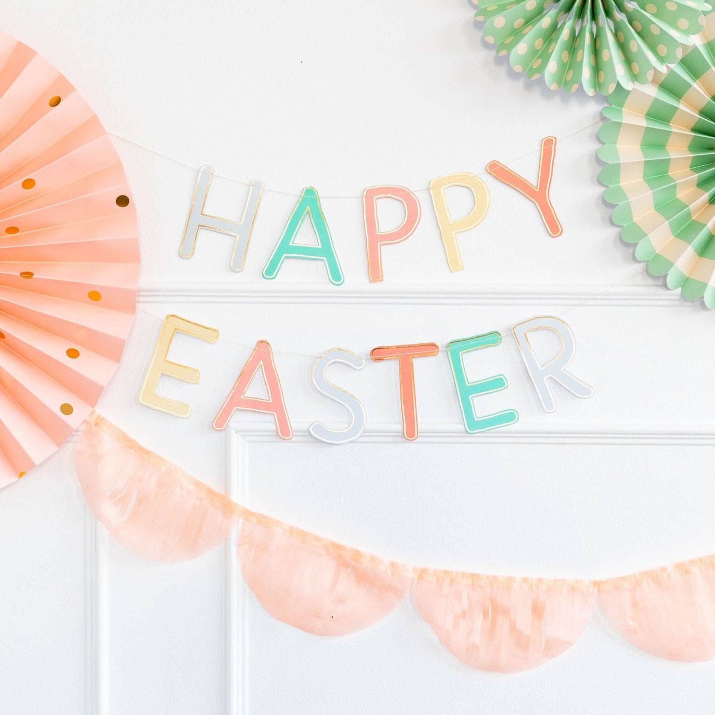 Happy Easter Fringed Banner Set - Porcupine Paper Co.