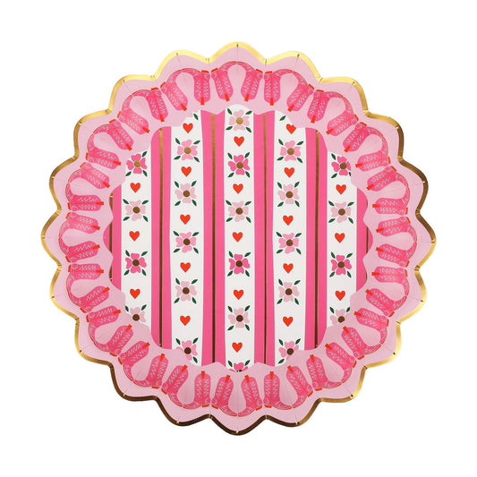 Boot Scoot Blooms Dinner Plate Set - Porcupine Paper Co.