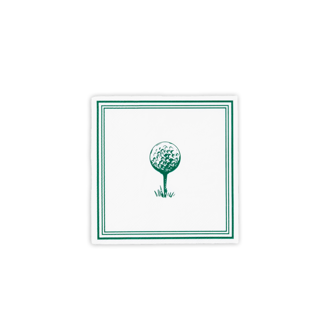 Golf beverage napkins by Gatherings, 16-pack, featuring golf-themed design ideal for parties and outdoor events.