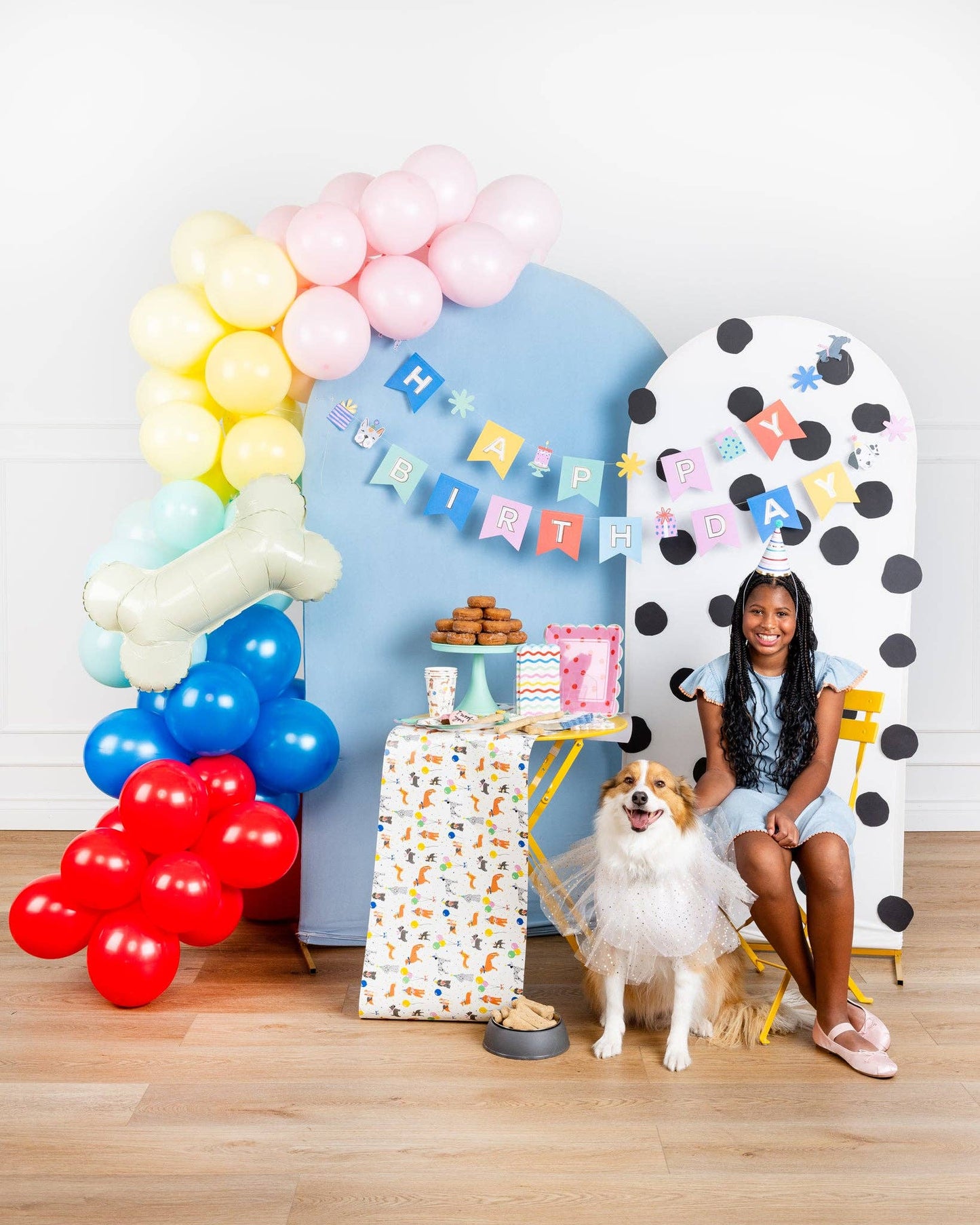 Happy Birthday Dog Theme Birthday Banner