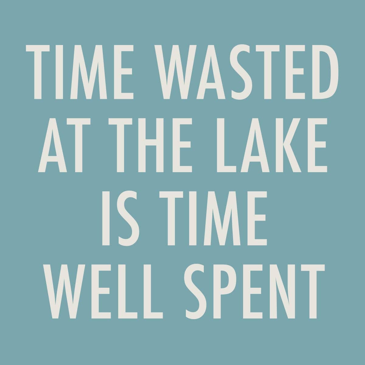Lake Funny Cocktail Napkins | Time Wasted - 20ct