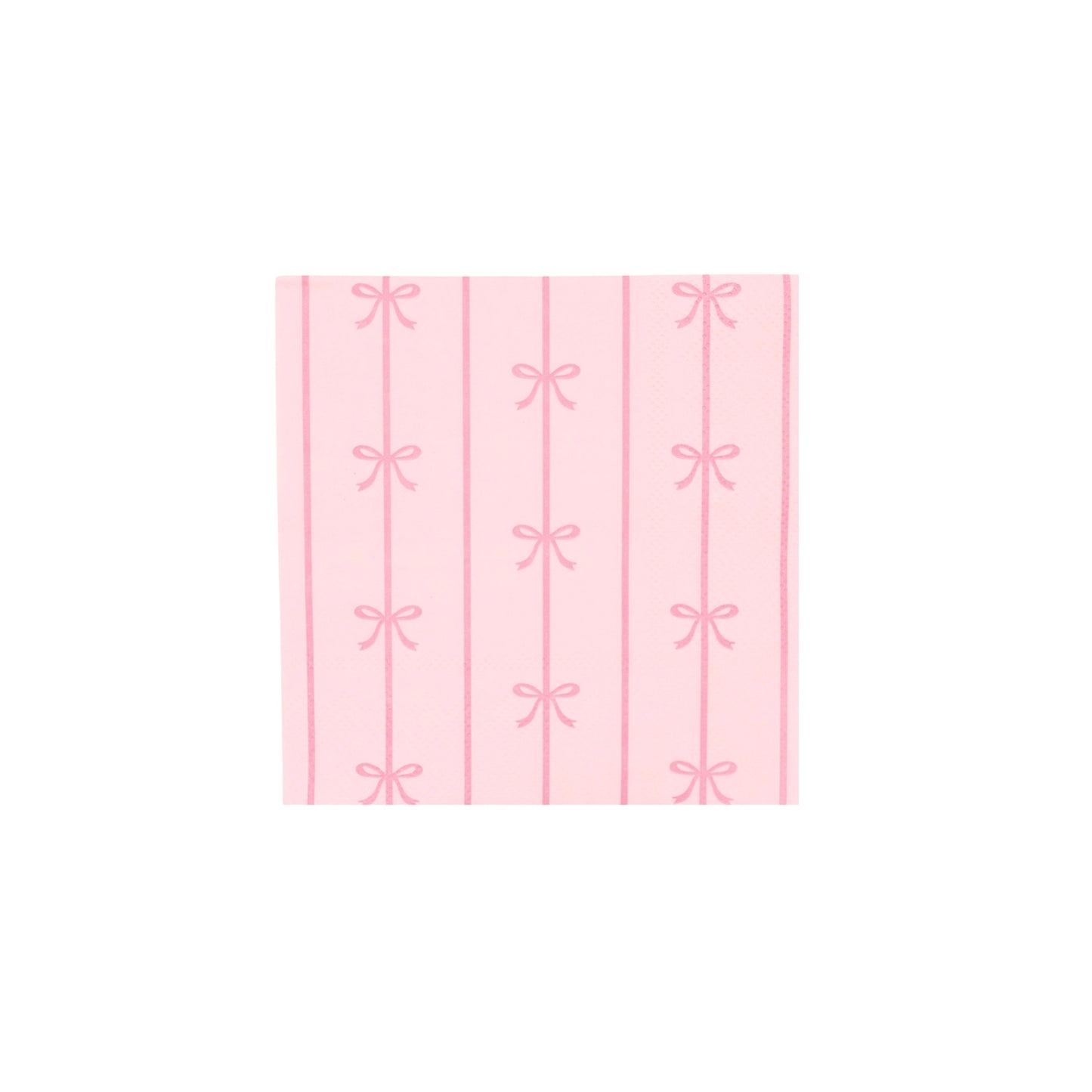 Petal Pink Signature Bow Small Napkins | 20 count