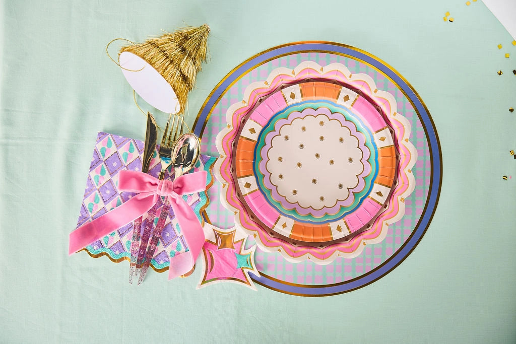 Bow Clip-On Pink Napkin Table Decor | Set of 5