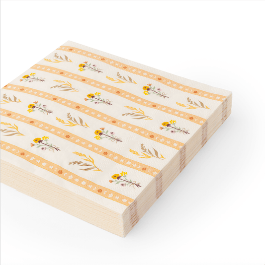 Fall Florals Large Napkins | 20 count