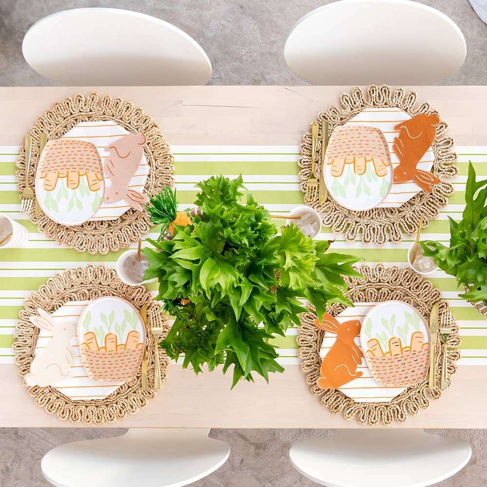 Bunnies In The Garden Small Basket Plates | Pack of 8 - Porcupine Paper Co.