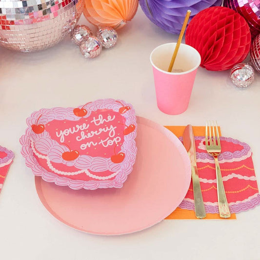 You're The Cherry On Top Dessert Plates | Pack 8 - Porcupine Paper Co.