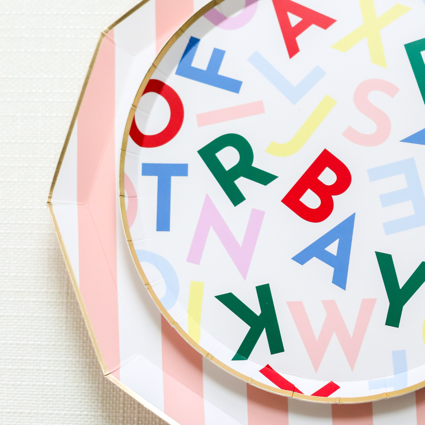 Alphabet Soup Small Plates 8.25" | Set of 8