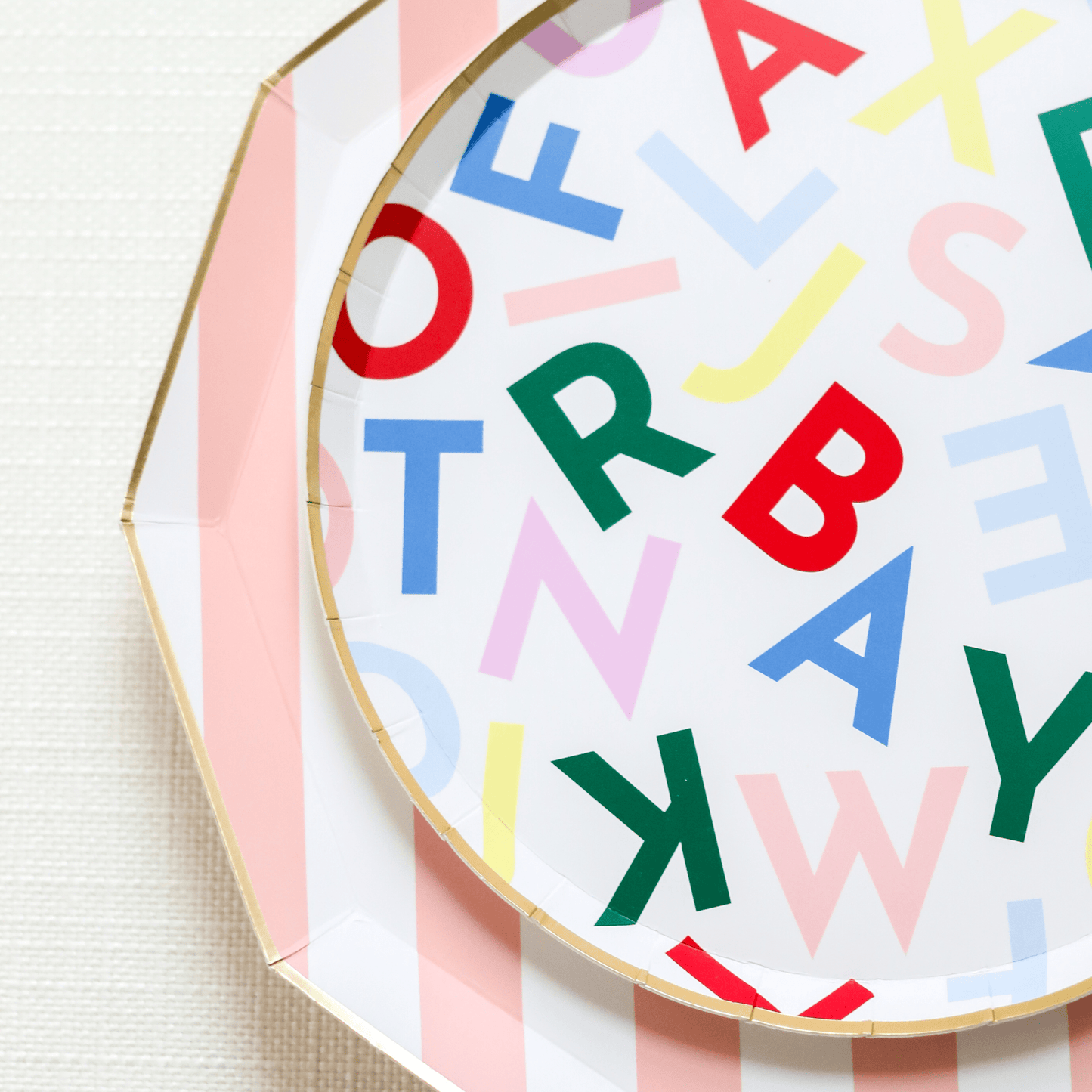 Alphabet Soup Small Plates 8.25" | Set of 8