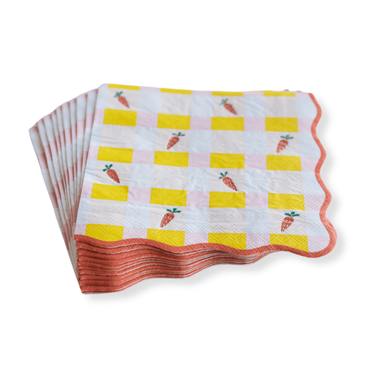 Sweet Carrot Easter Large Napkins | Pack of 20 - Porcupine Paper Co.