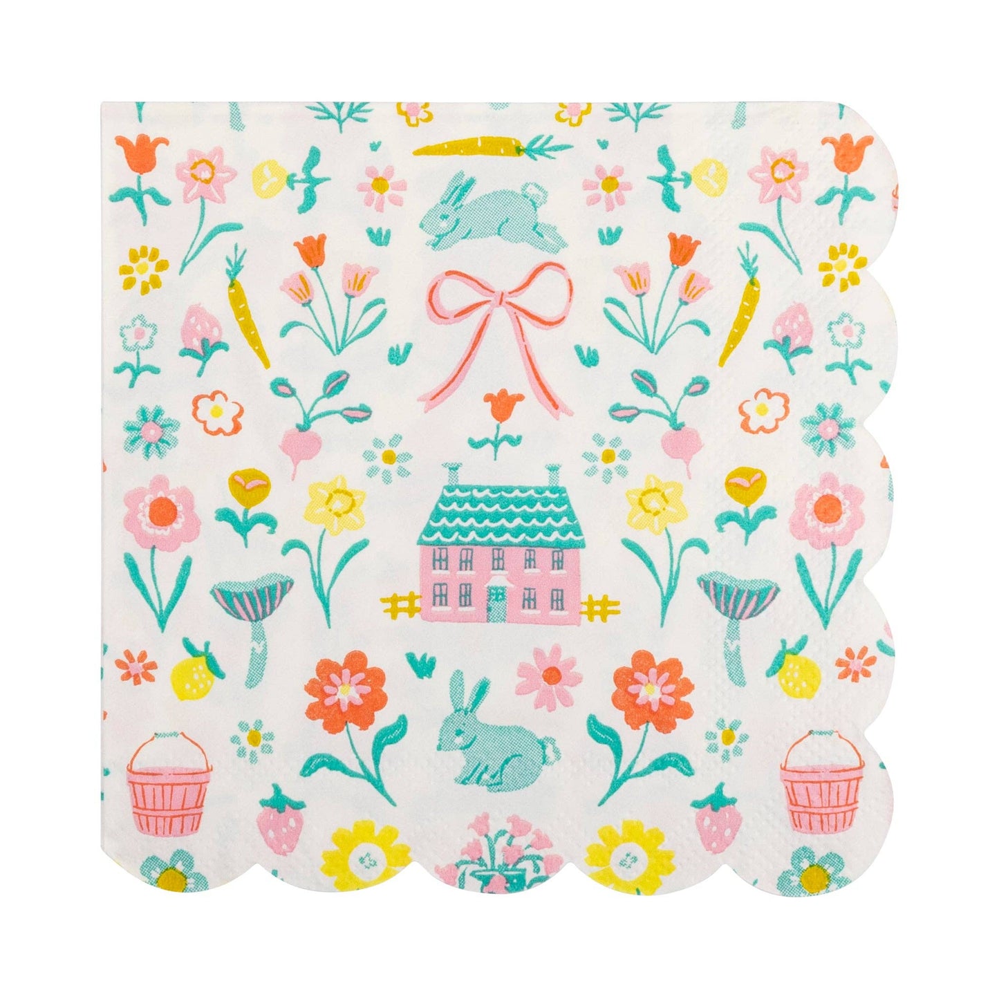 Springtime Cottage Cocktail Napkin | Pack of 24