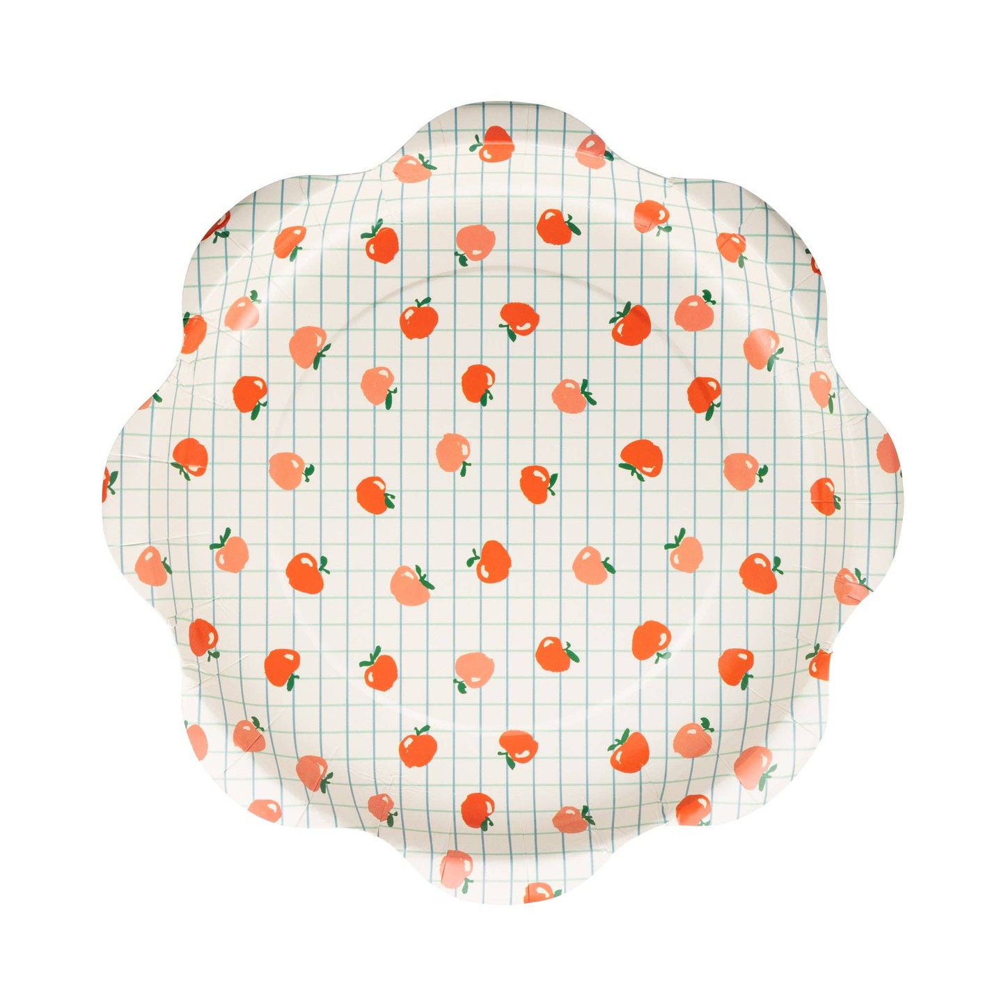 Apple Pattern Paper Plates 10" | 8 count