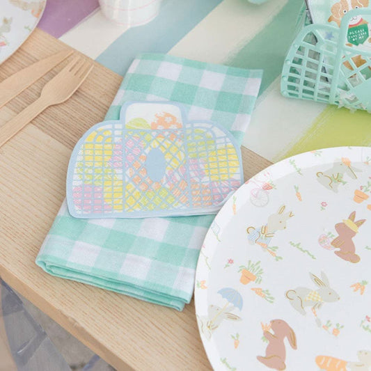 Bunnies In The Garden Large Napkins | Pack of 16 - Porcupine Paper Co.