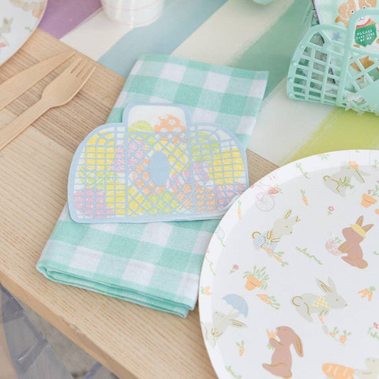 Bunnies In The Garden Large Napkins | Pack of 16 - Porcupine Paper Co.