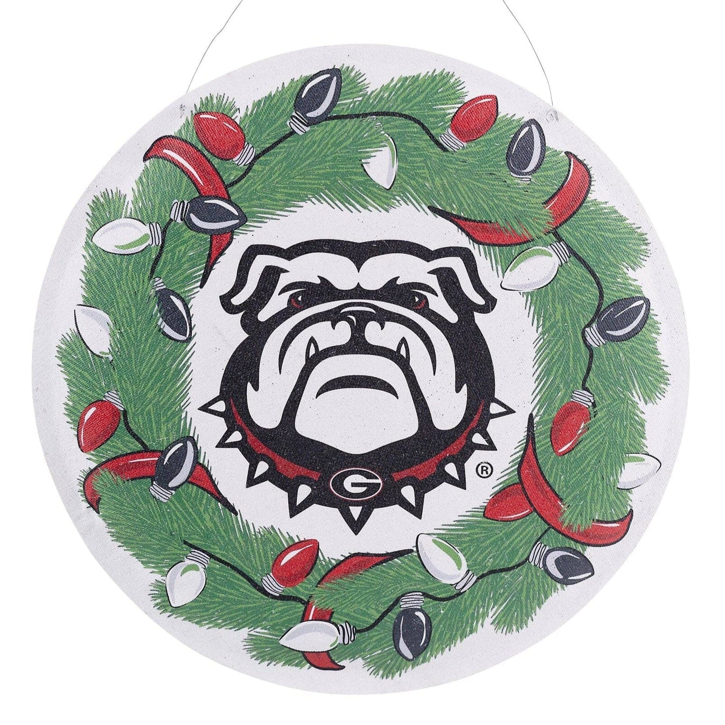 Reversible Georgia Wreath & Helmet Burlee | 22"