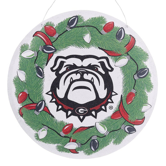 Reversible Georgia Wreath & Helmet Burlee | 22"