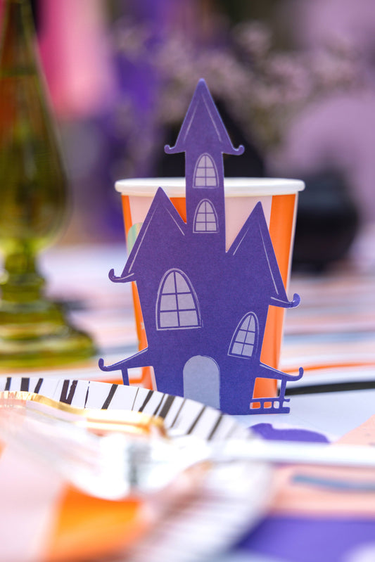 Haunted House Paper Cups | 8 count