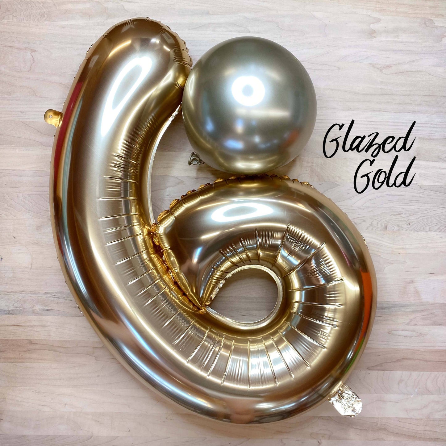 Gold Mylar Number Balloon | 32in