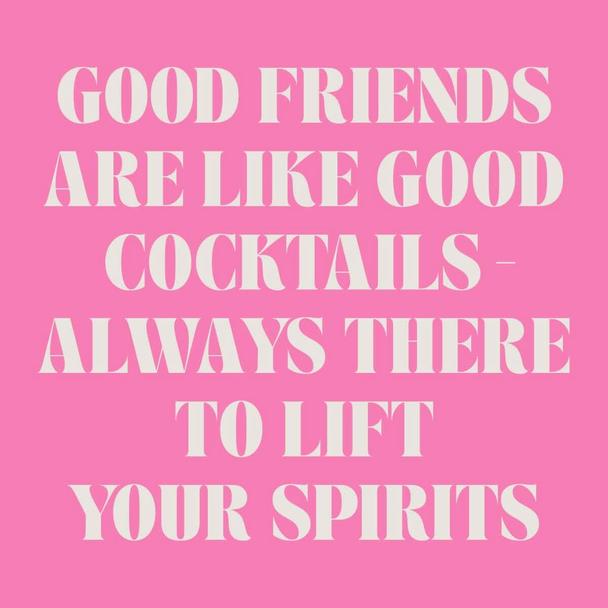 Funny party cocktail napkins from Soiree Sisters with "Good Friends Good Cocktails" design, set of 20 for celebrations and gatherings.