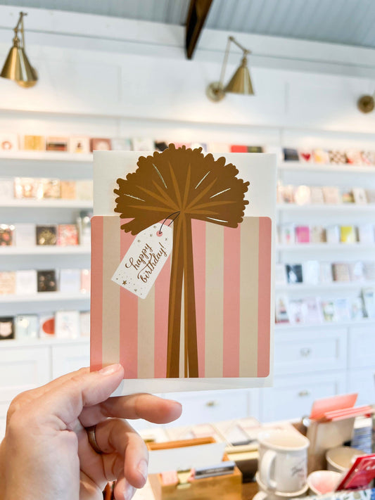 Birthday Gift Die-Cut Greeting Card - Porcupine Paper Co.