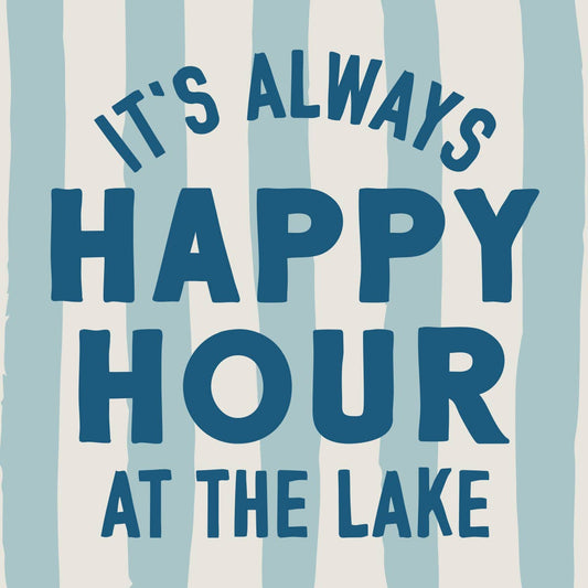 Funny Party Cocktail Napkins | Happy Hour At The Lake - 20ct