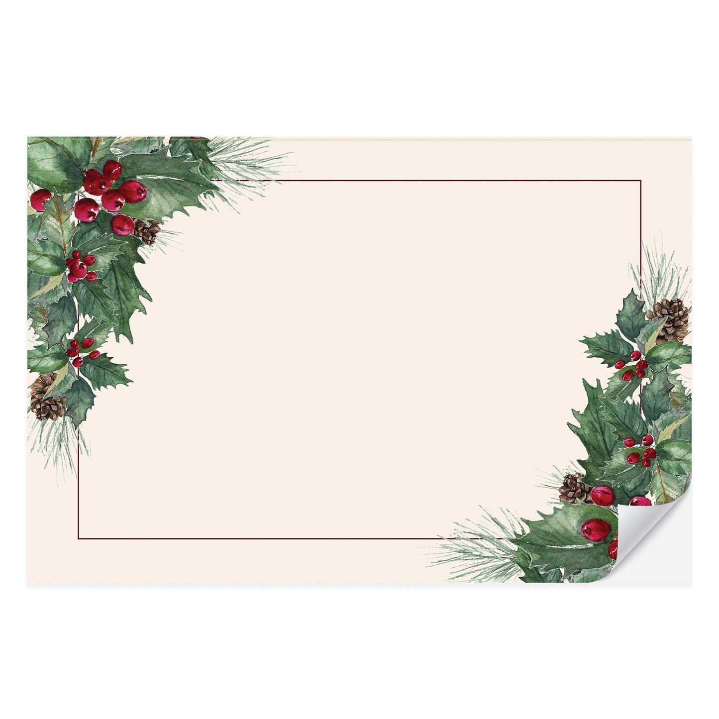 Classic Christmas Placemat Pad | 25 count